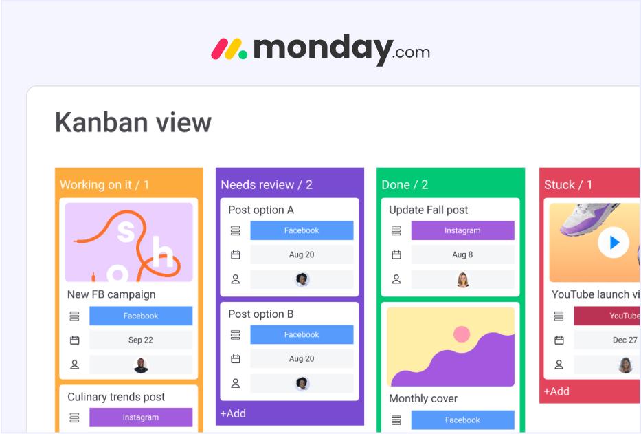 Kanban Board monday.com