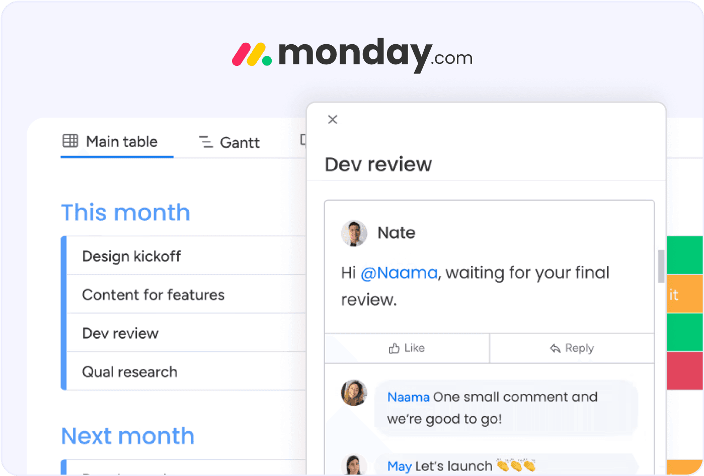 4 Collaboration Features - monday.com