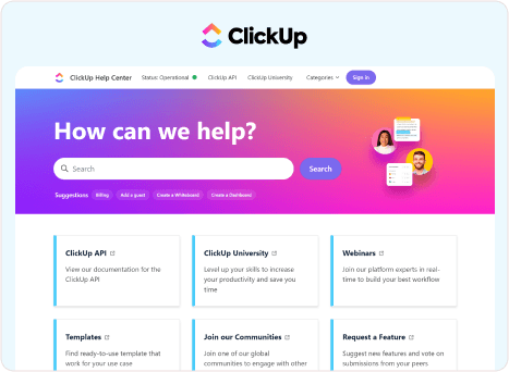 Clickup support