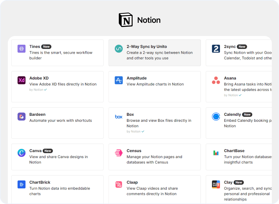 Notion - Integration