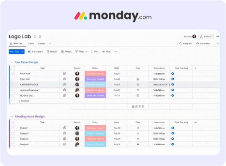 Monday.com - Native Time Tracking