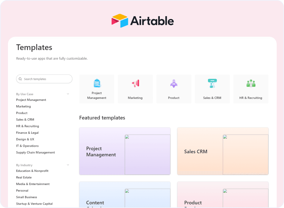 Airtable - Templates