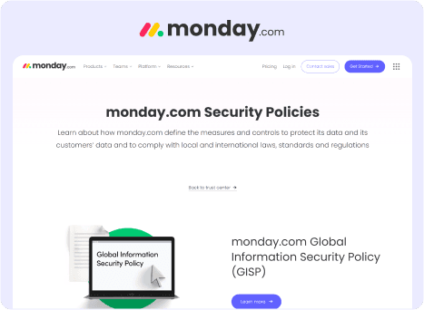 Monday.com - security