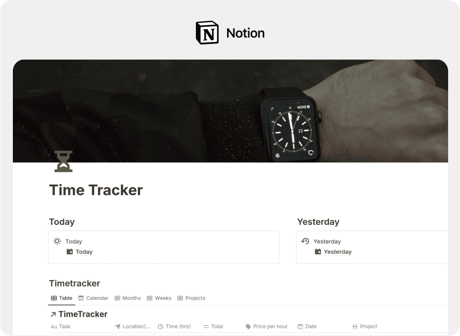 Notion - Time Tracking