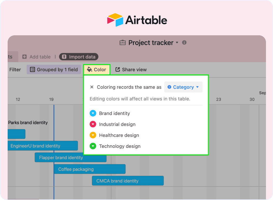 Airtable - Gantt Charts