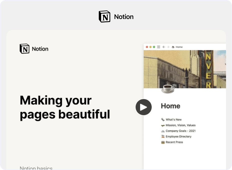 Notion - Customization