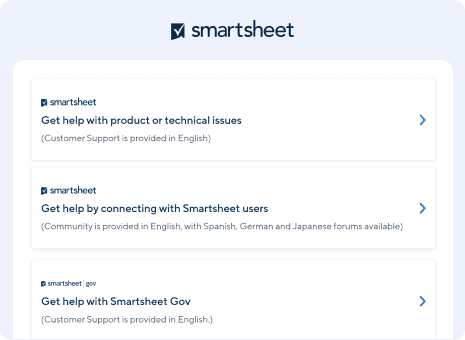 Smartsheet - Customer Support