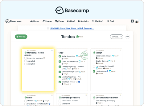 Basecamp - Multiple Views