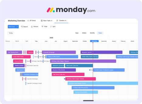 monday.com - Multiple Views