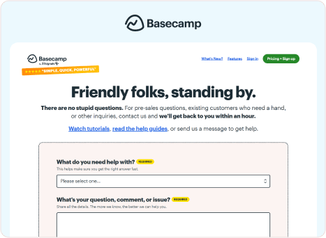 Basecamp - Support