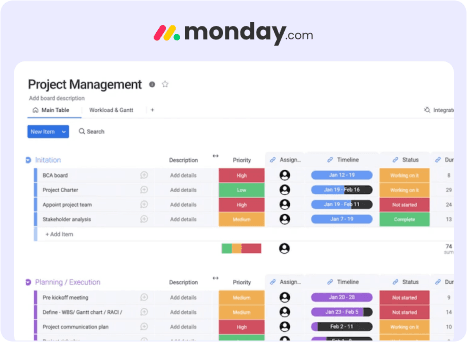 monday.com - Process Simplification