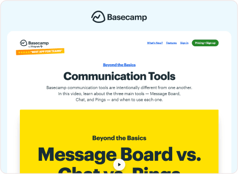 Basecamp - Communication