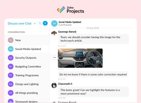 zoho projects - Team Collaboration