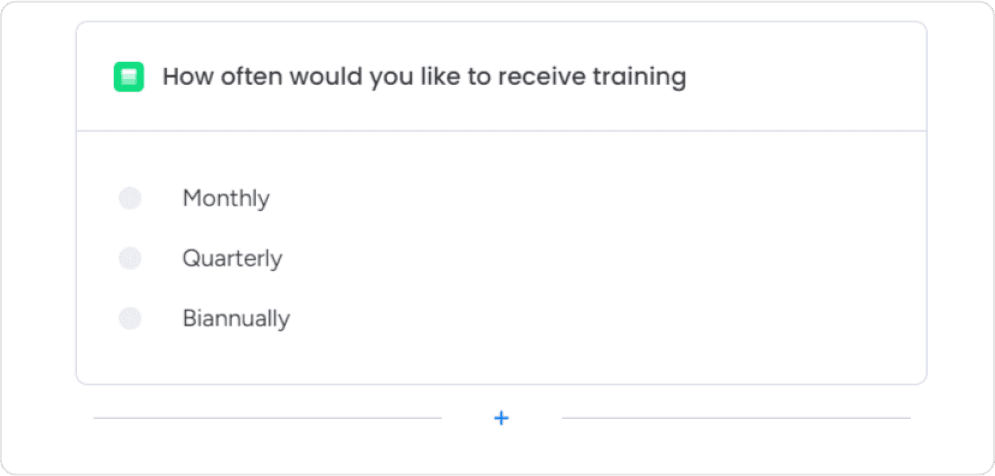 Determine Training Frequency Preferences