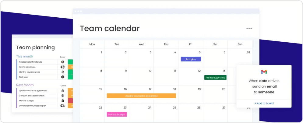 Calendar Management - monday.com