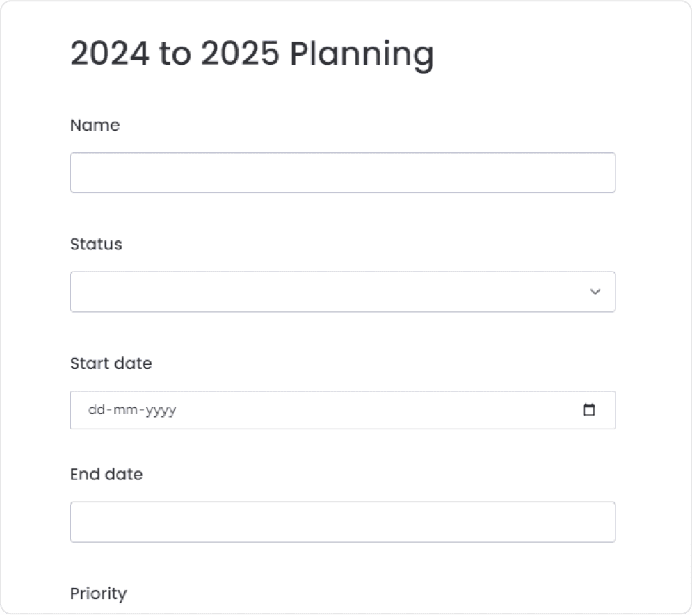 Creating the Intake Form