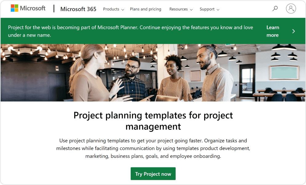 Project Templates - Microsoft Projects