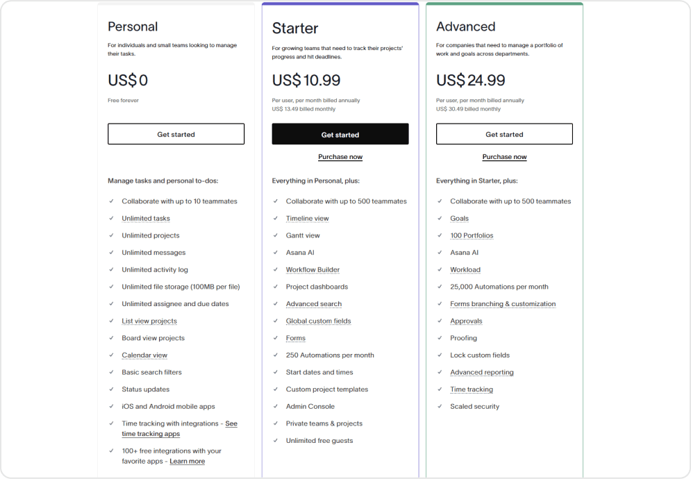 asana-price-structure