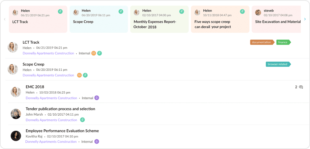 Zoho Projects management