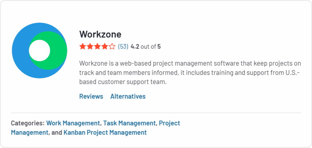 Workzone ratings