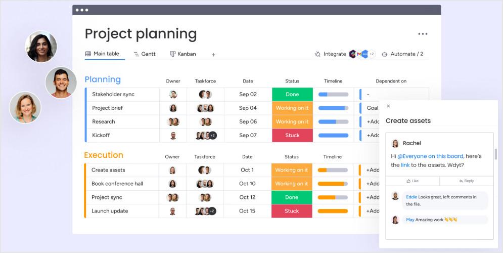 monday.com project planning
