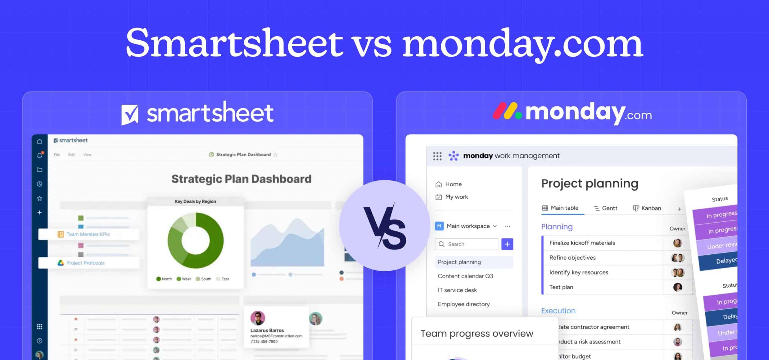 Smartsheet vs monday.com