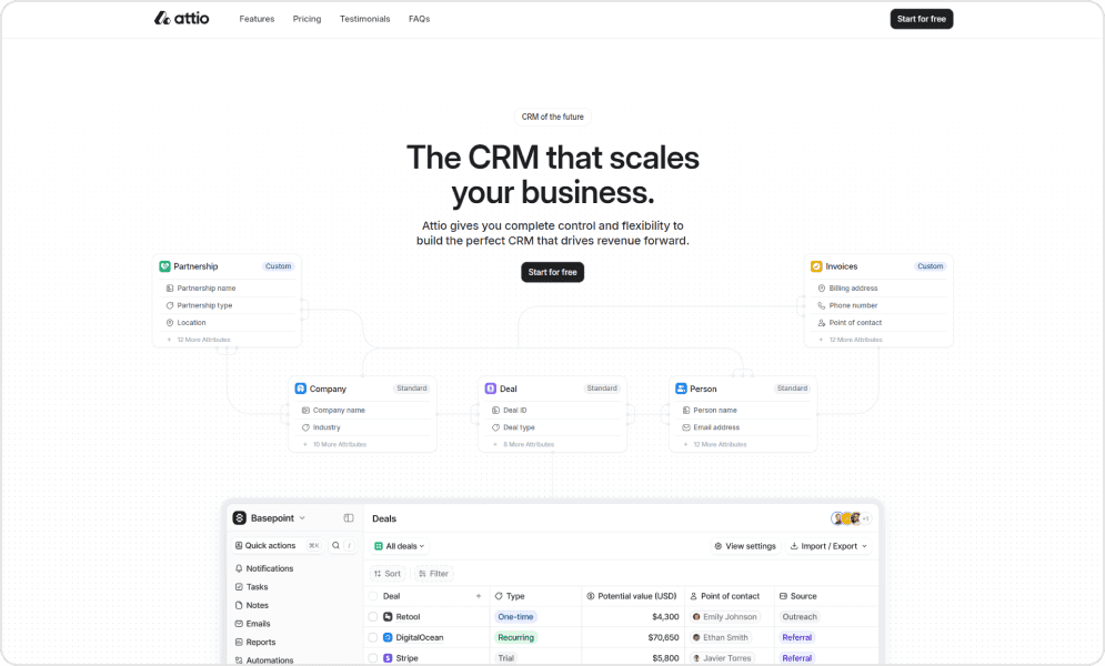 Attio Dashboard