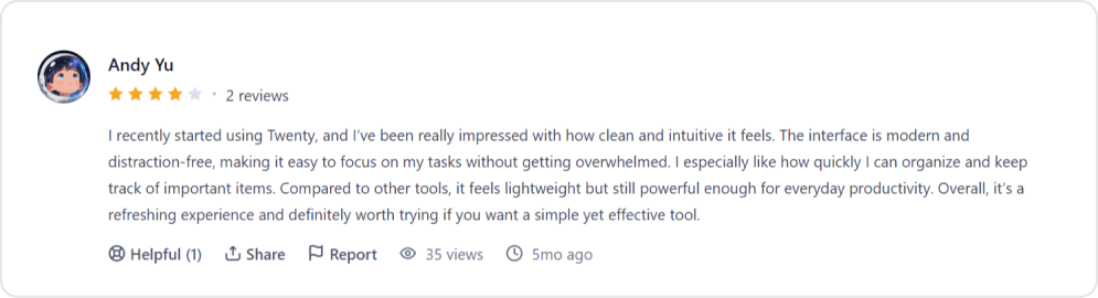 Positive user experiences